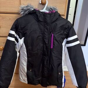 Athletic Works Black and White Kids Puffer Jacket